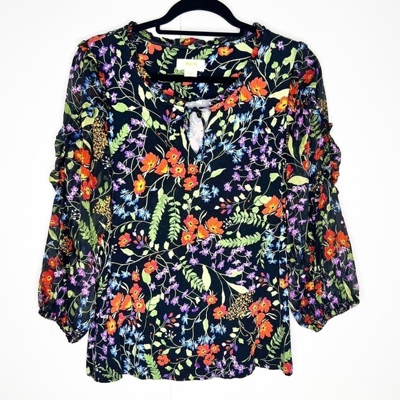 Anthropologie Maeve Jacquin Floral Top - Picture 2 of 7